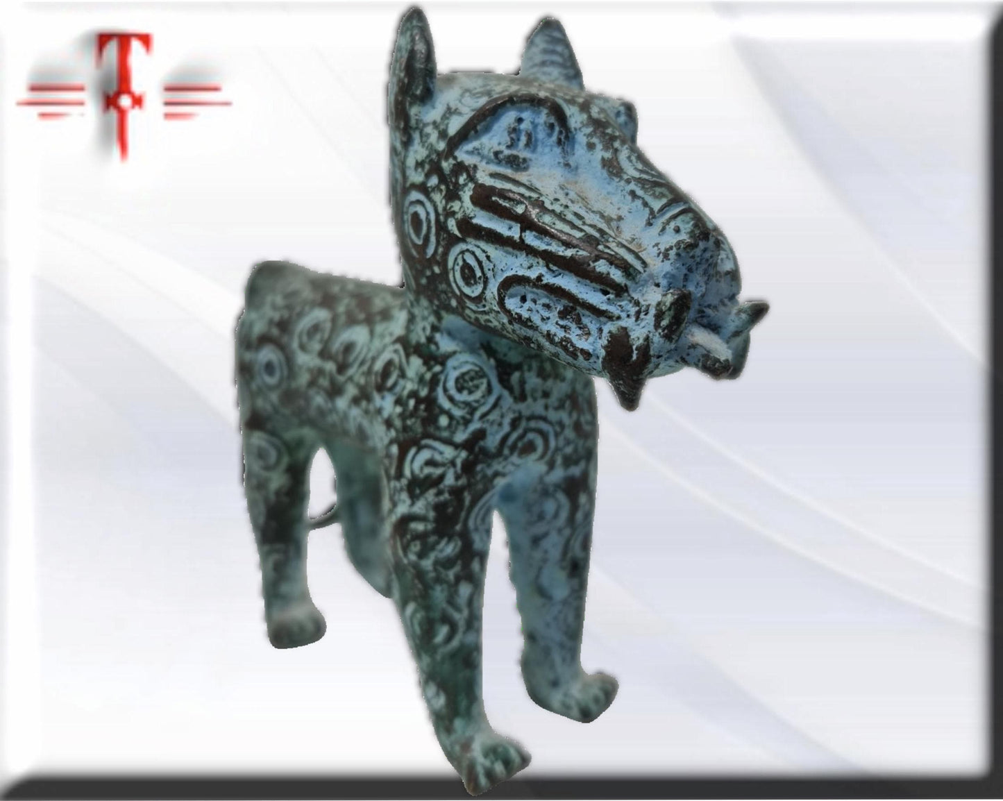 Leopardo Benin , arte africano