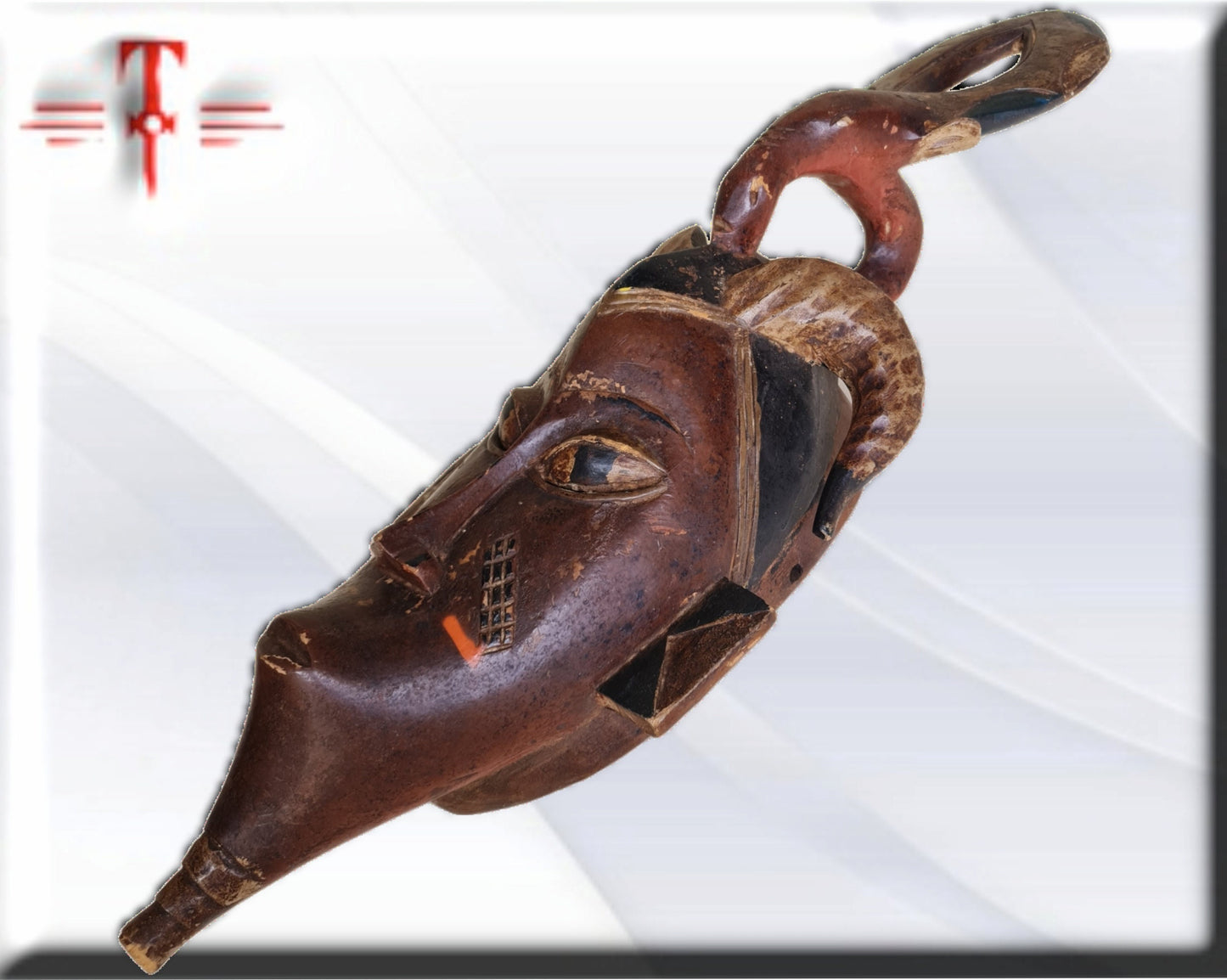 Máscara Gouro Costa de Marfil , arte Africano ,