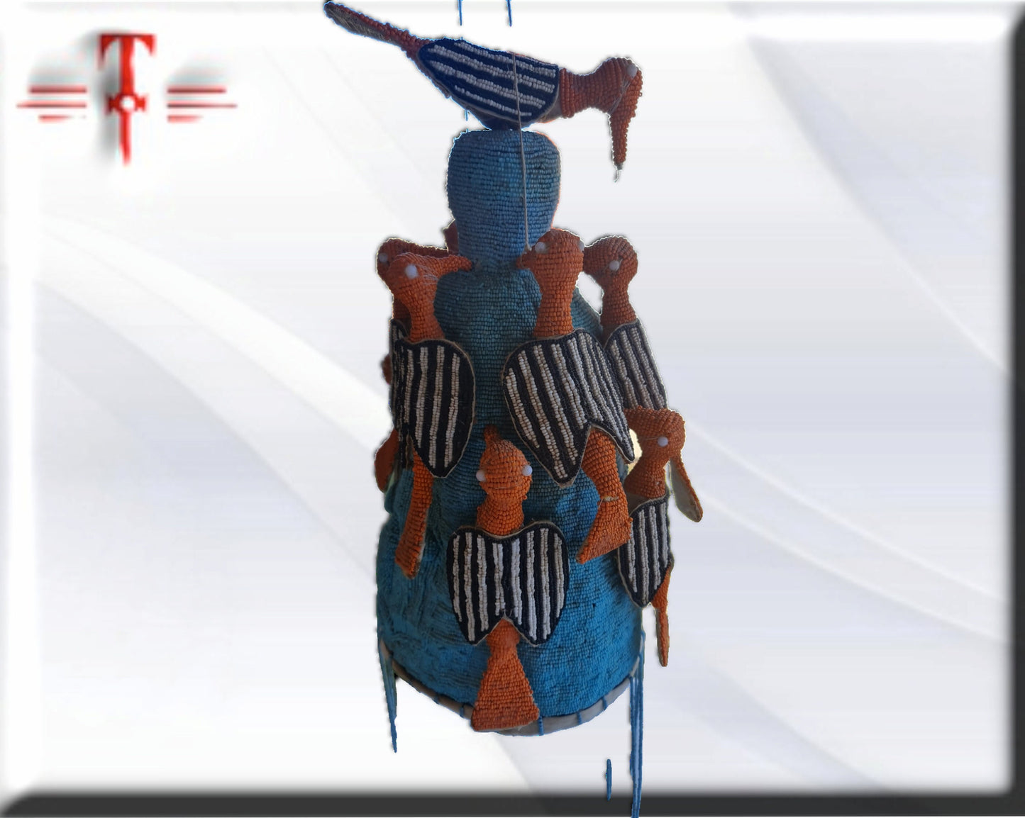 Casco Rey Ogboni osain yoruba Galería arte , antigüedad , artesanías africanas