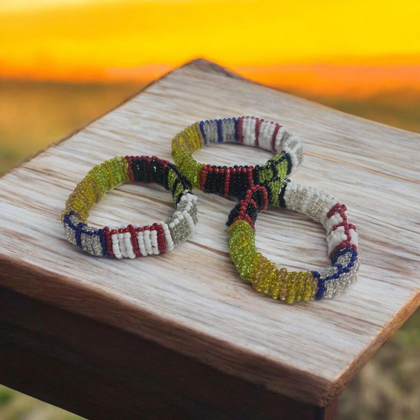 Pulsera elástica de los 7 orishas , Ildés Mazo de las 7 potencias Africanas , Deidades Yorubá , Santería