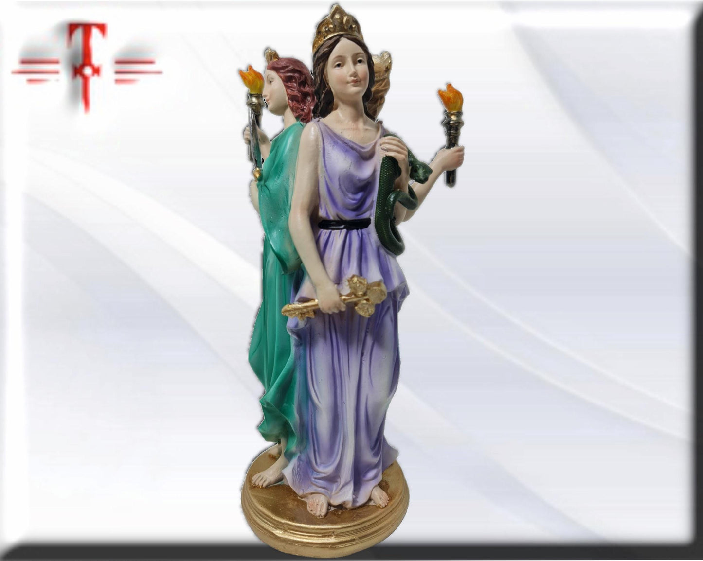 Diosa Hekate , dioses mitologicos , articulos esotéricos y religiosos , pintado a mano