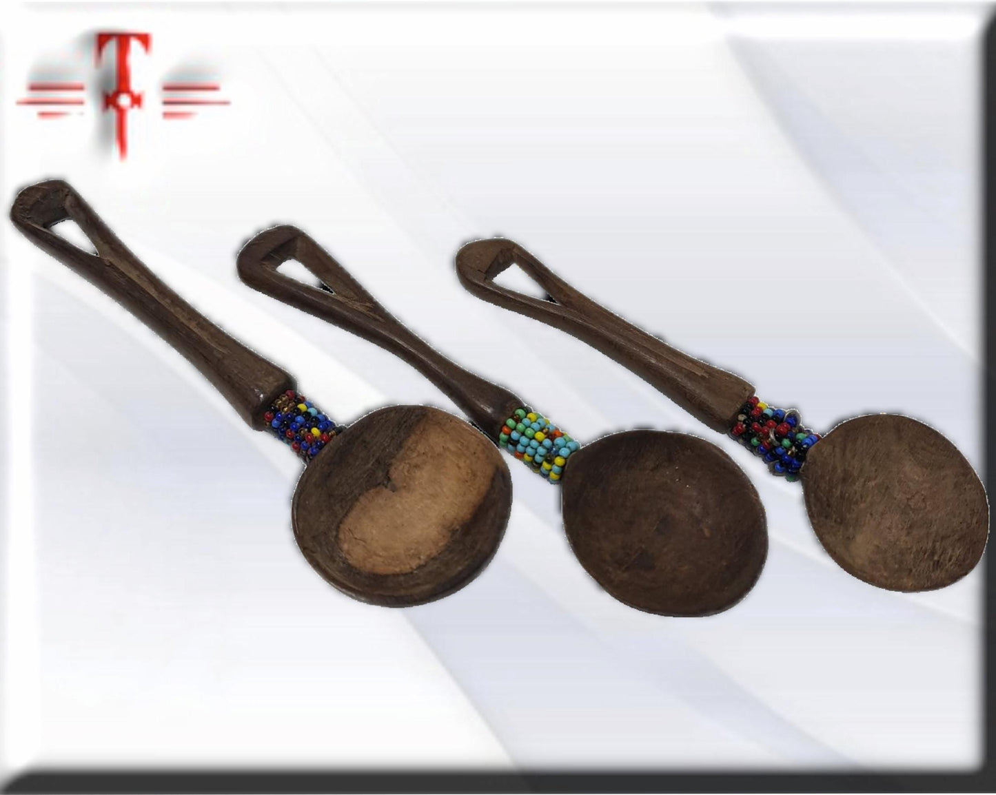 conjunto 3 cuacharas decorativas, Arte africano , Galería de Arte , antigüedad , Artesanía africana