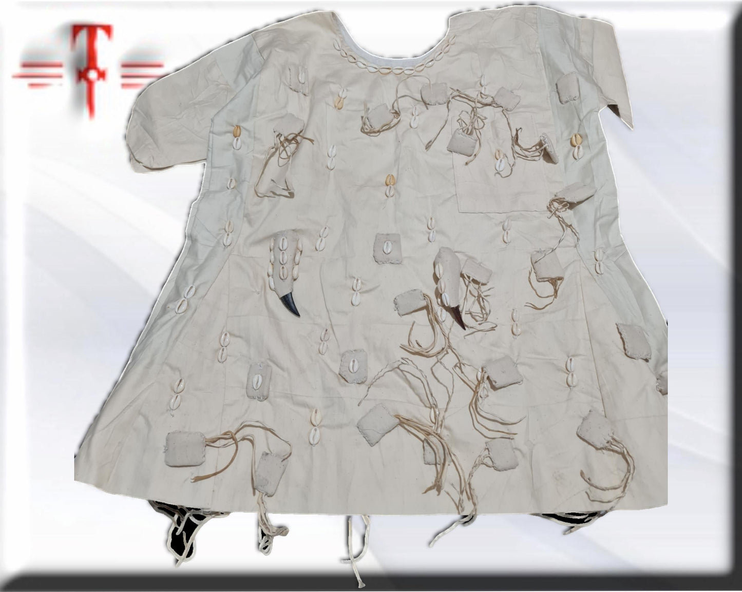 Shirt for Bokonor, Babalawo, authentic African with incorporated spirits , secrets of African voodoo