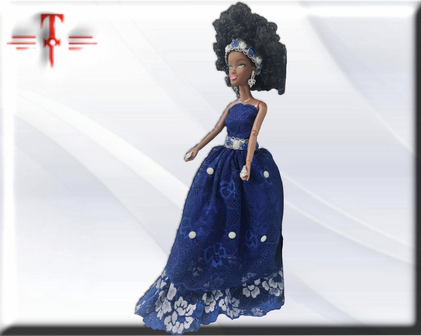 Muñeca Orisha Yemaya , Diosa del Mar , Deidad del Panteón Yoruba