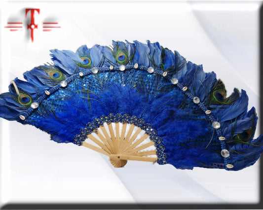 Abanico Orisha Yemaya 70cm , santería yoruba lucumí