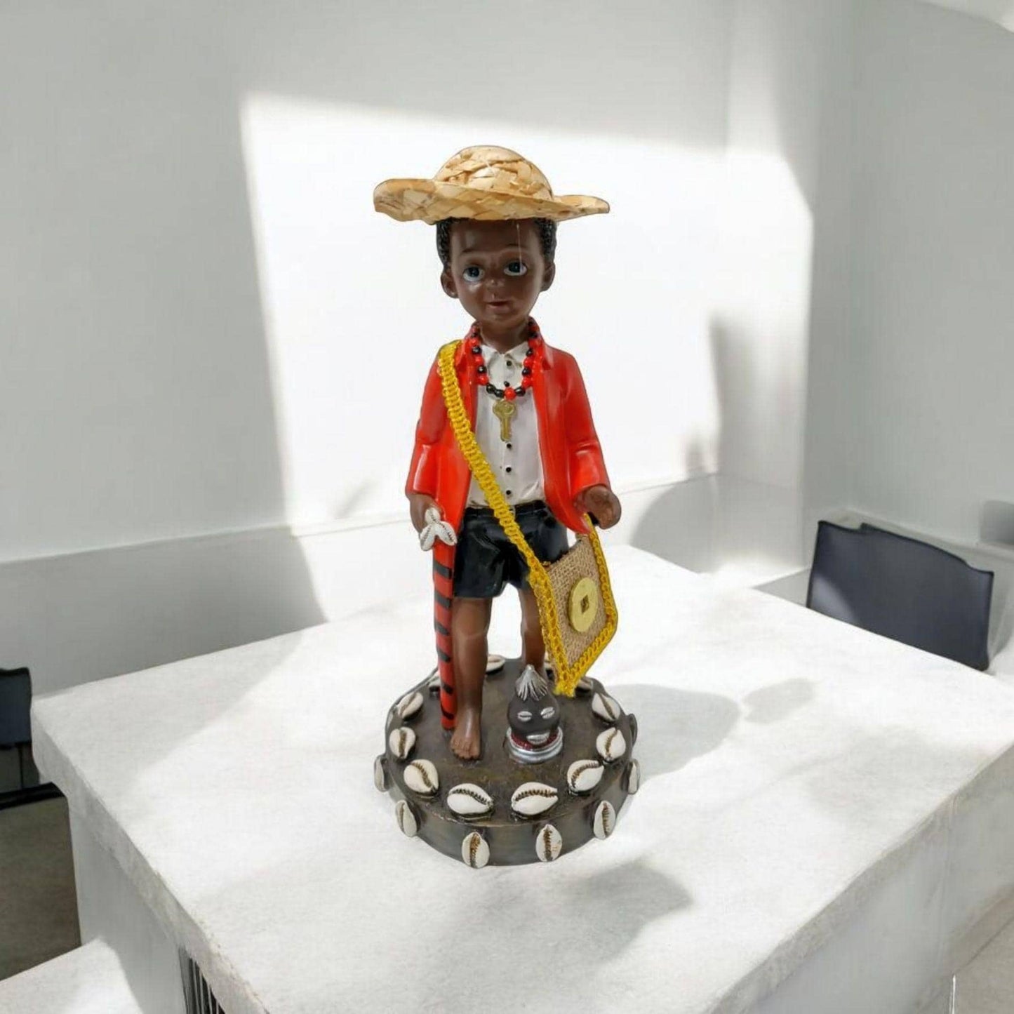 Estatua Niño Elegguá , santeria orisha yoruba , religion