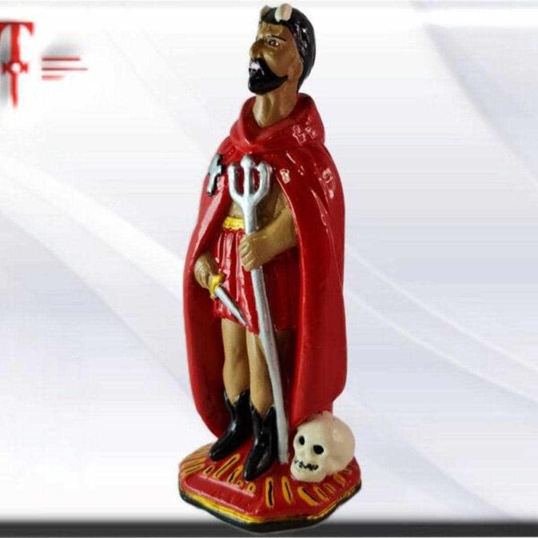 Figura Yeso Exú Destranca Rua , Candomble , kimbisa, Umbanda