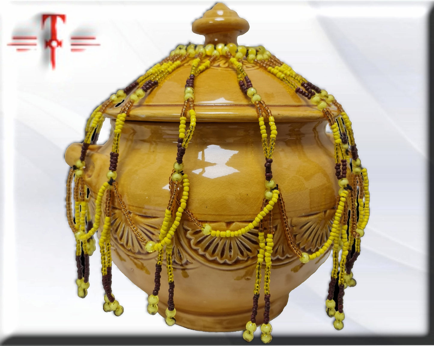 Malla para sopera de la orisha Oshun , santería Palo Mayombe , Oxum Umbanda , Panteon yoruba