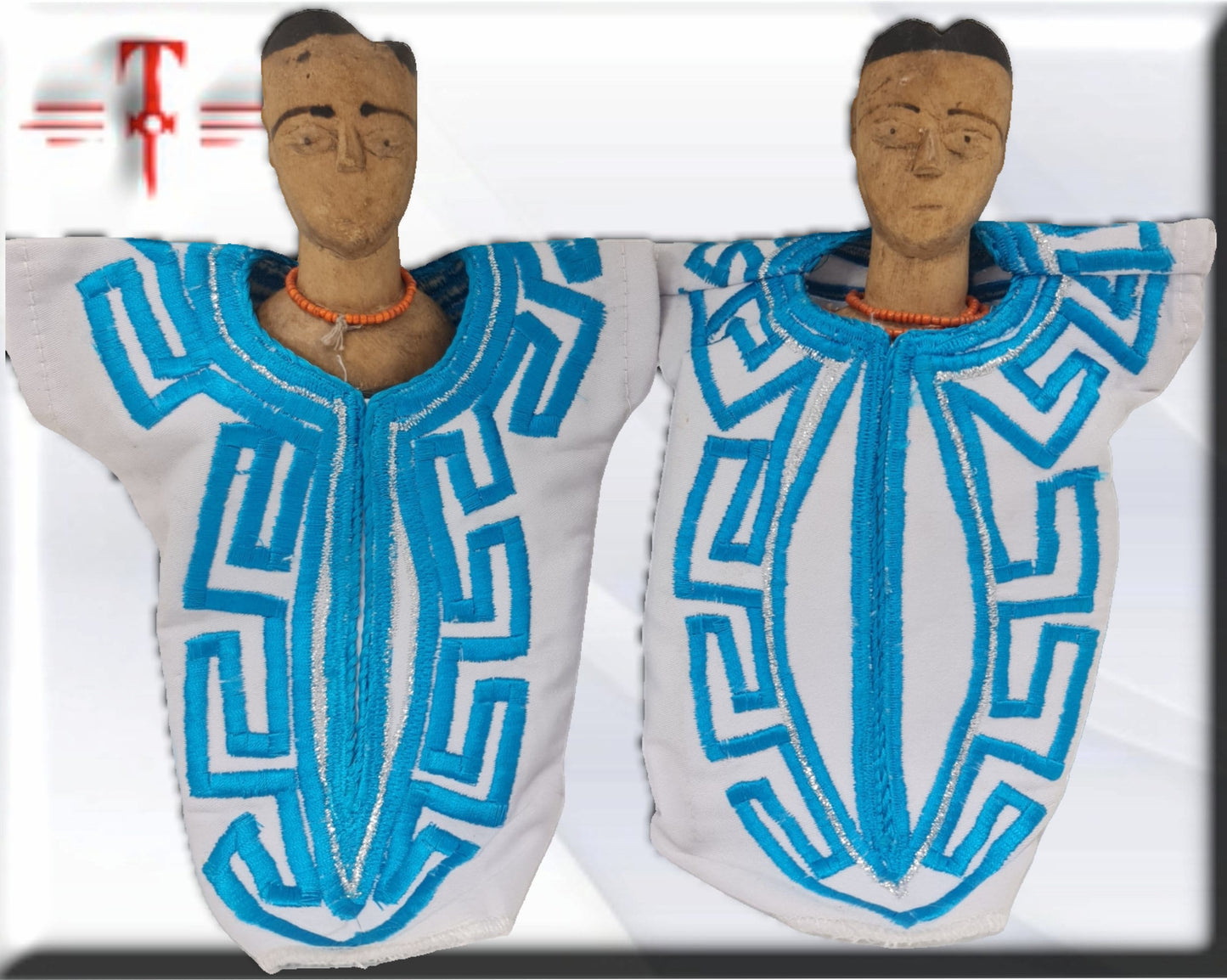 Pareja madera Venavi , Ibeji , jimagua , original de Africa ( Benín ) Twins