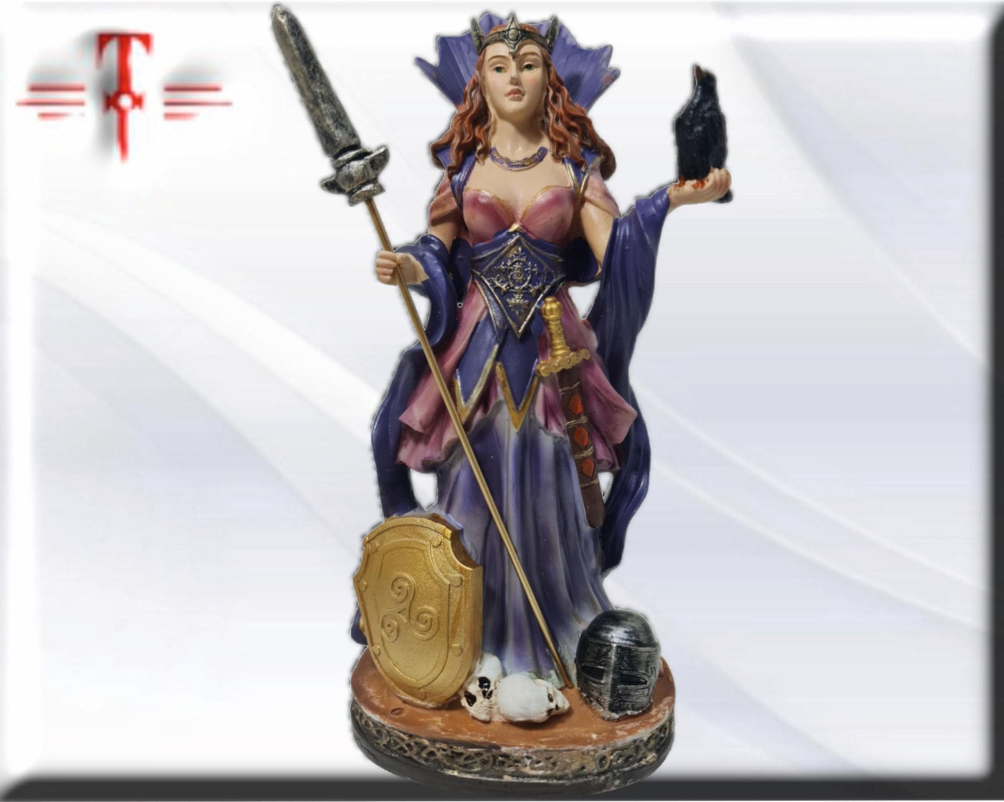 Estatua Diosa Morrigan , dioses mitologicos , articulos esotéricos y religiosos , pintado a mano