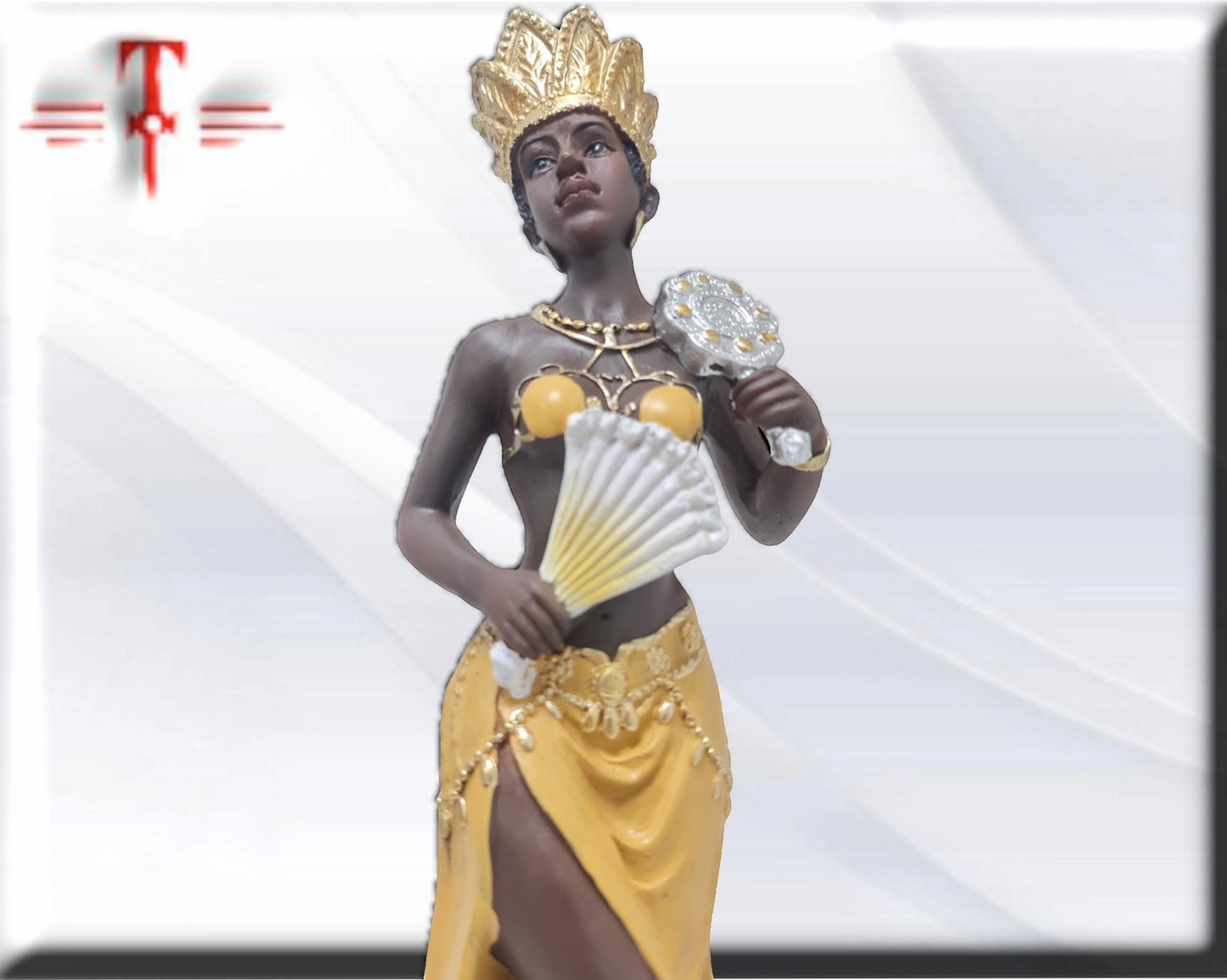 Figura de 30cm de la Orisha Oshún , santería , palo Mayombe , Diosa de las aguas dulces