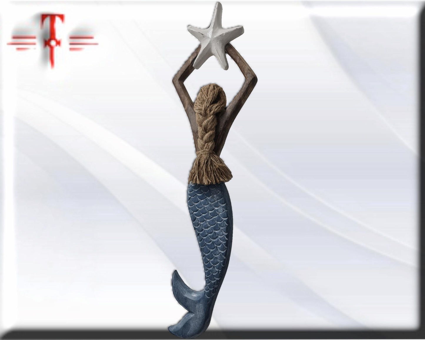 Wooden Mermaid Mystical Home Decor