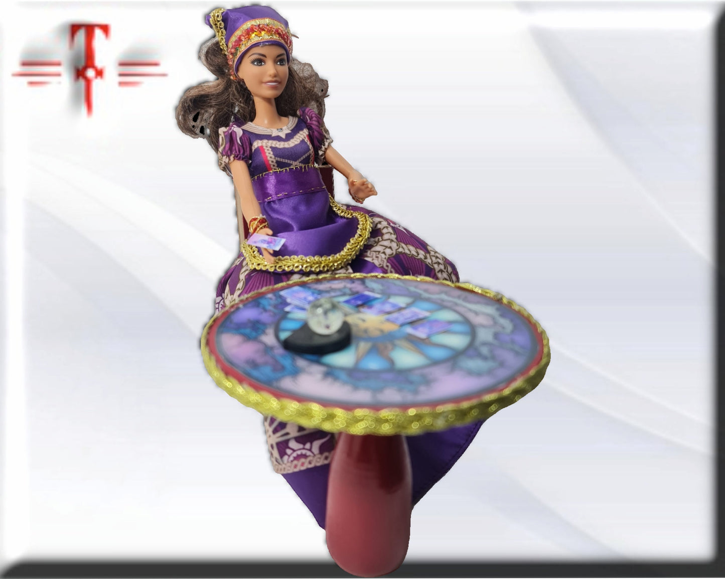 Muñeca Gitana tarotista Zingara , vidente bola cristal , tarot , adivinacion