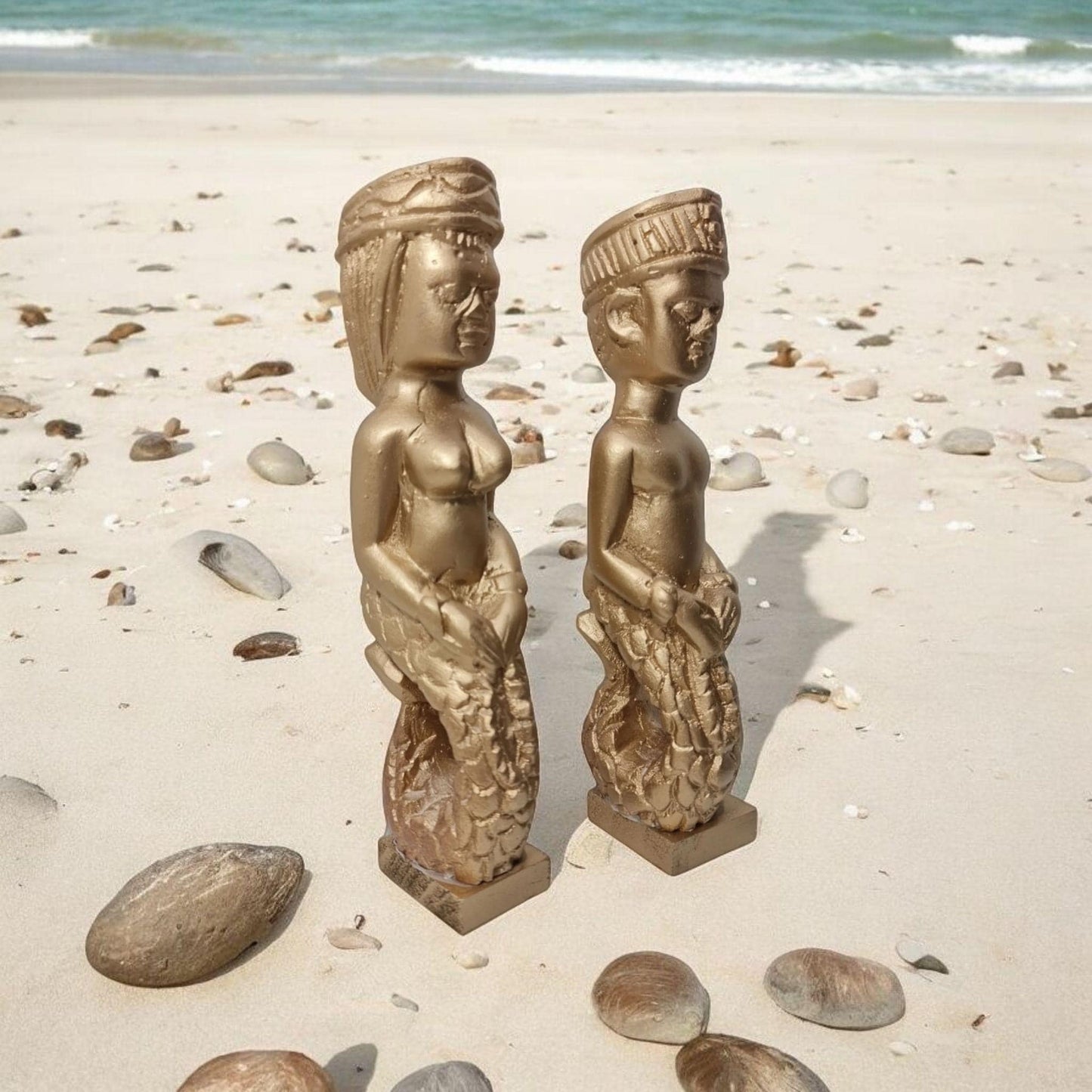 Estatuas Mami wata , diosa del Mar, Hombre y Mujer, Africa