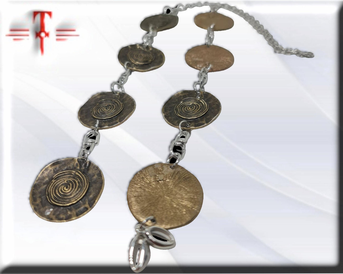 Ekuele metal bronce ekwele opele de Orula Orunmila Ifá Santería adivinación oráculo Ifá