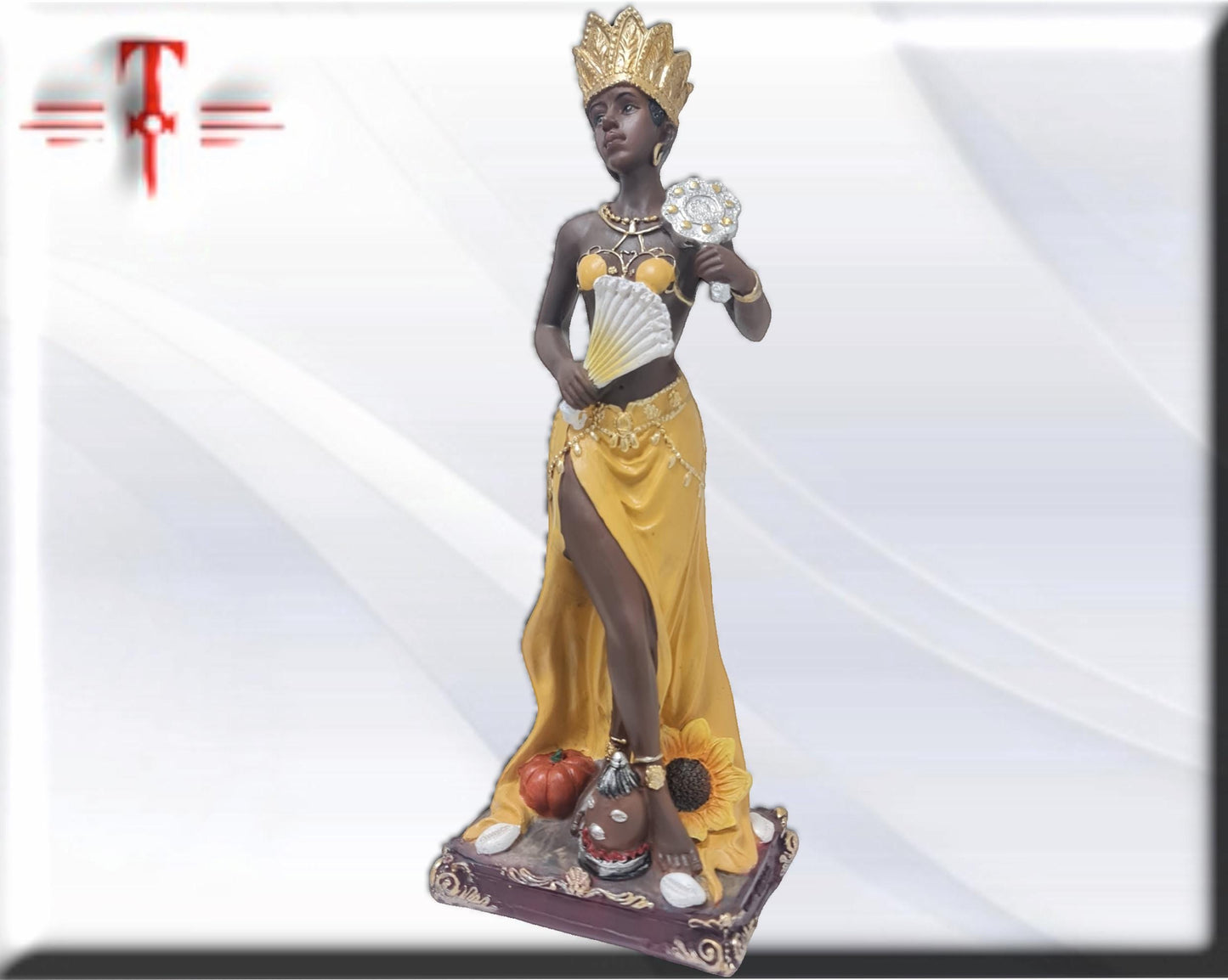 Figura de 30cm de la Orisha Oshún , santería , palo Mayombe , Diosa de las aguas dulces