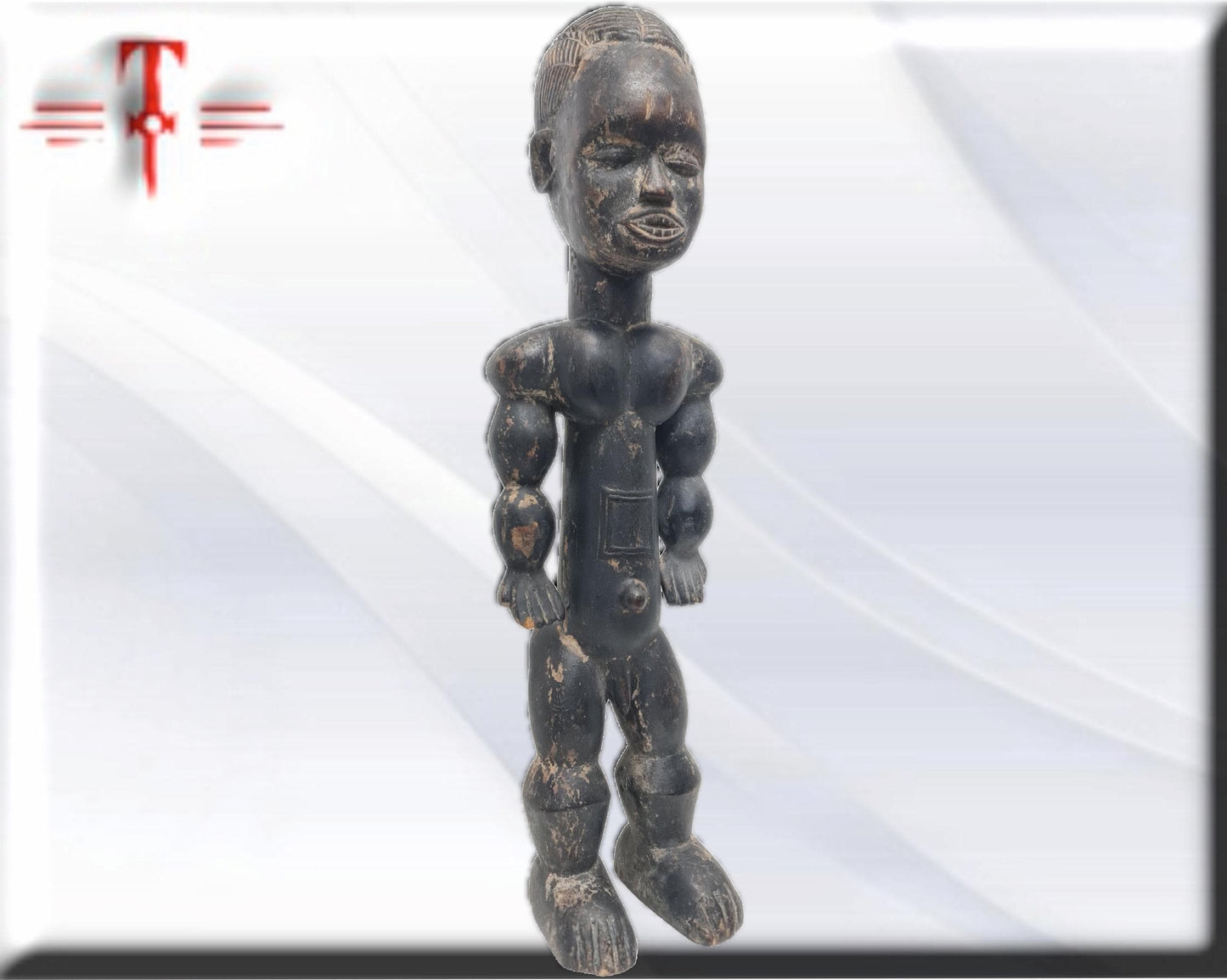 Fetiche Bakongo Congo Tribal , arte Africano , Galería de arte , hecho a mano
