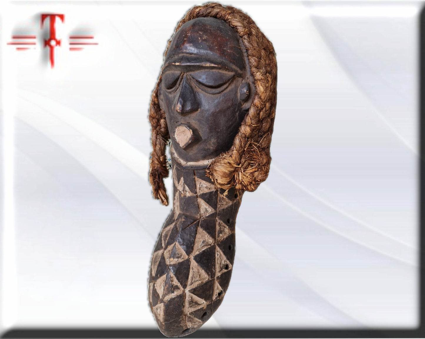 Máscara Igbo Nigeria , artesanía africana , Galería de arte africano , Antiguedad