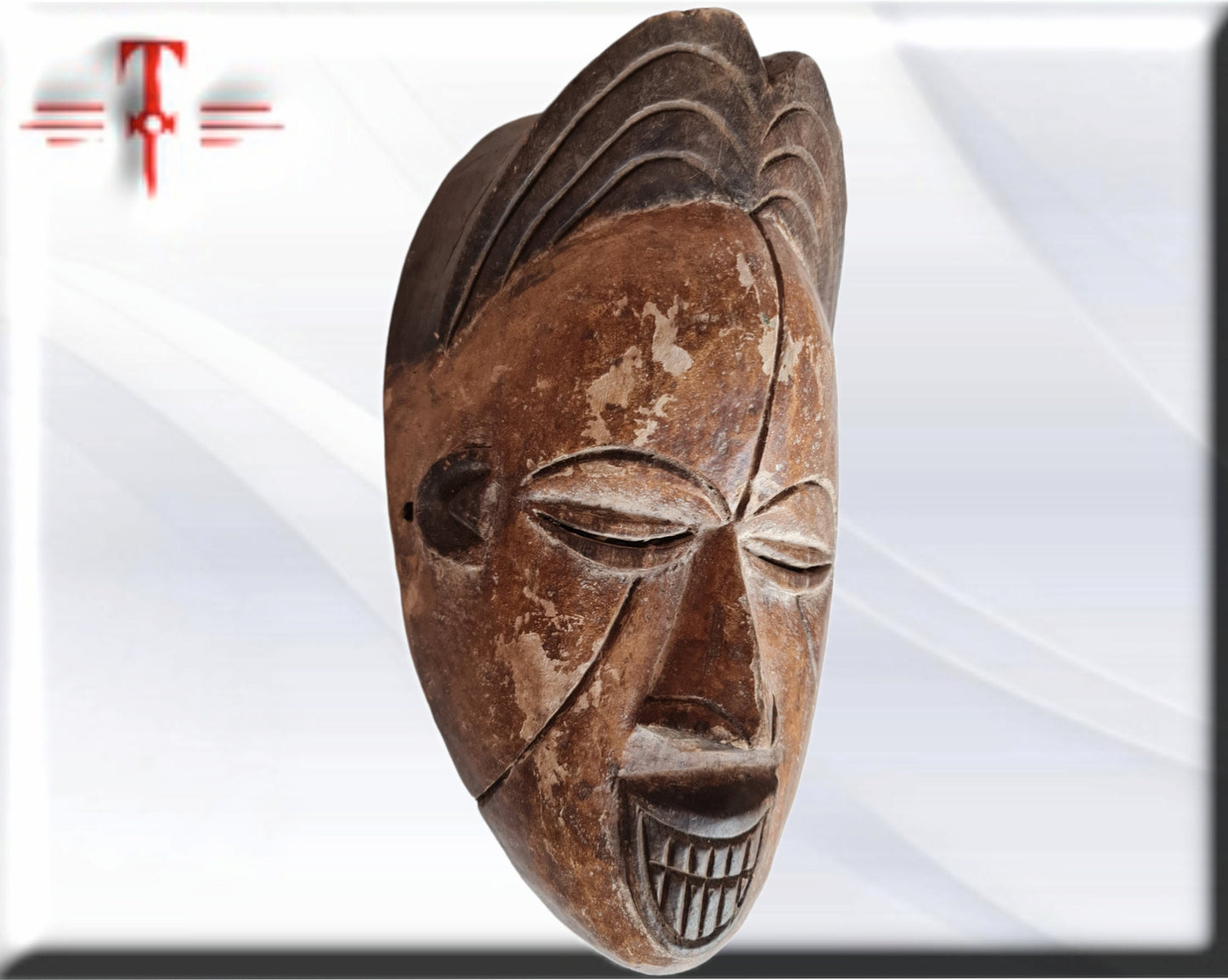 Máscara etnia Punu ( Gabon arte africano) Punu ethnic mask ( Gabon African art)