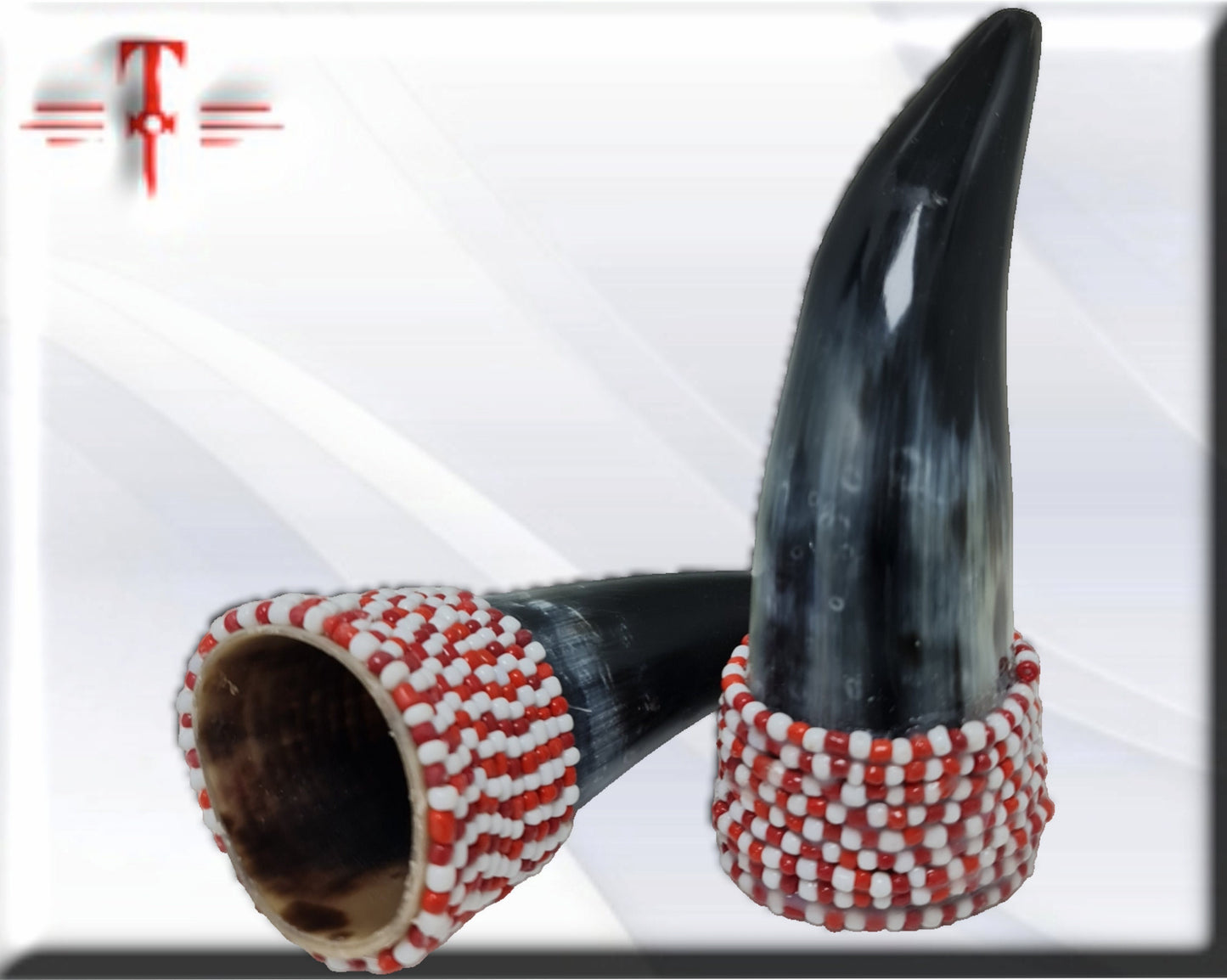 Hirschhorngefäße mit Shango, Santeria, Palo Mayombe, Gott des Donners
