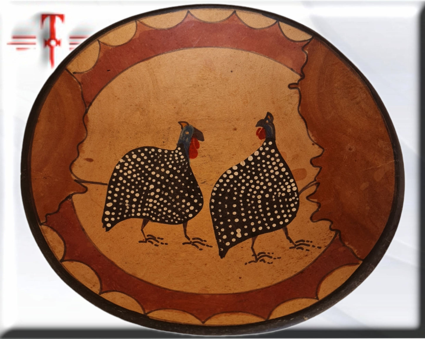 Plato Hondo con diseño guineos Arte africano , Galería de Arte , antigüedad , Artesanía africana