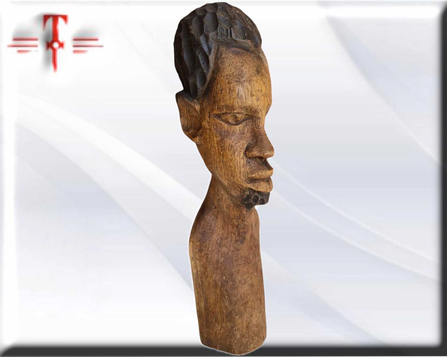 Busto hombre Africano Mali , artesanía africana , Arte africano , Galería de arte , antigüedad