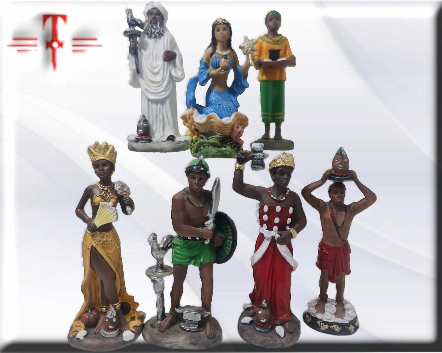 Orishas 20cm , deidades yoruba , Santeria , dioses africanos