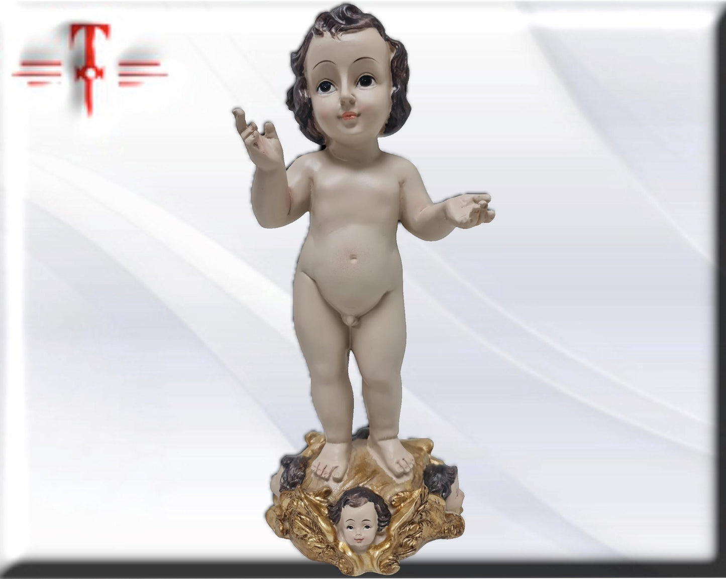 Niño Jesus con base de angeles , Santos y Vírgenes católicos , productos Religiosos