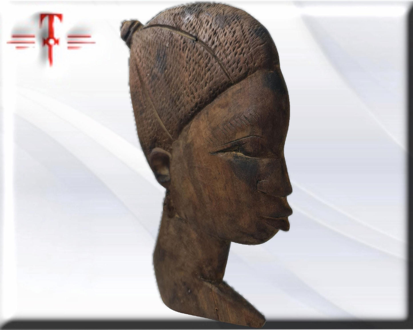 Antigua máscara Mujer , arte africano , galería de arte