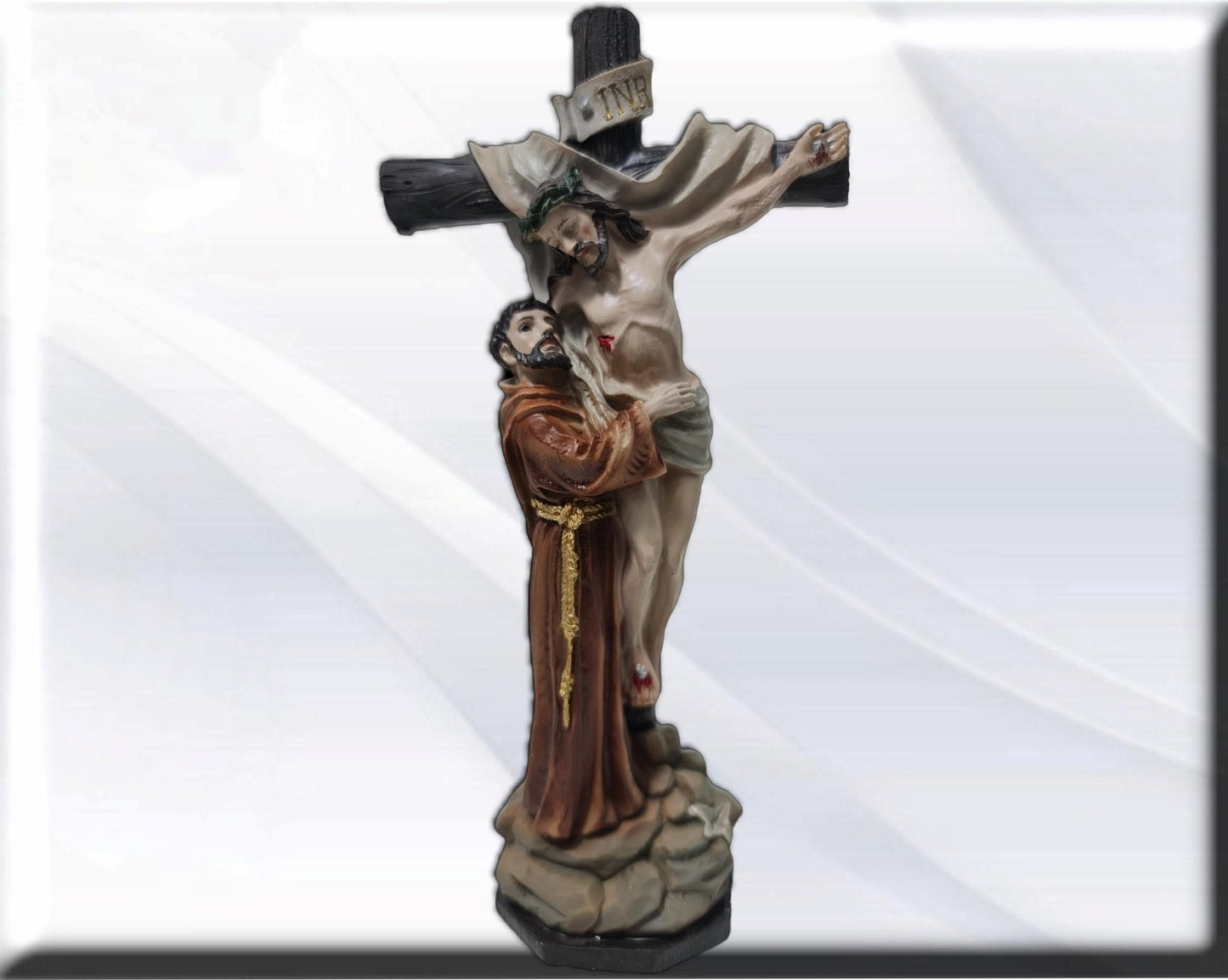 Christ with Saint Francis. Catholic Saints and Virgins, Religious products,