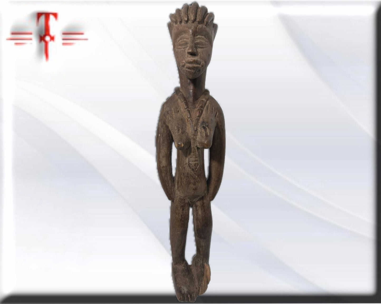 Estatua Africana de madera , arte Africano , Galería de arte , hecho a mano