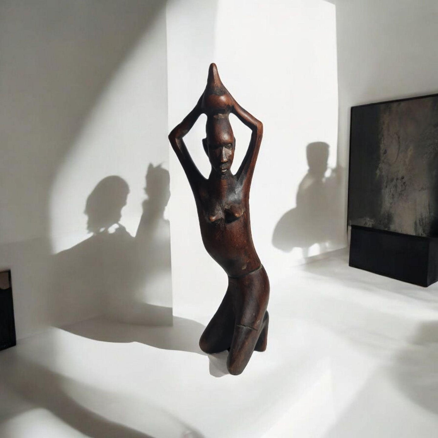 estatuillas mujer africana , arte y decoración africana