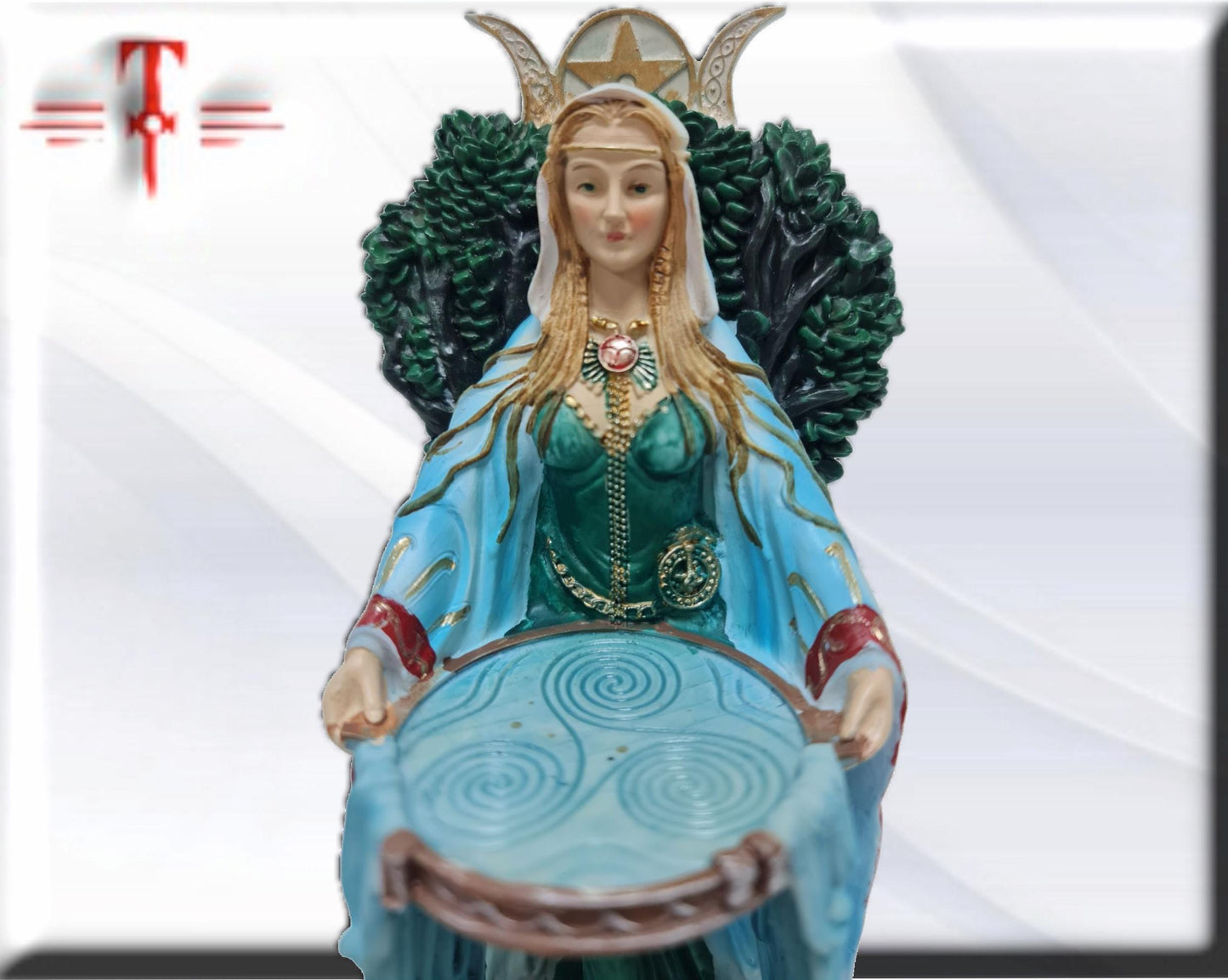 Estatua Diosa Danu , dioses mitologicos , articulos esotéricos y religiosos , pintado a mano