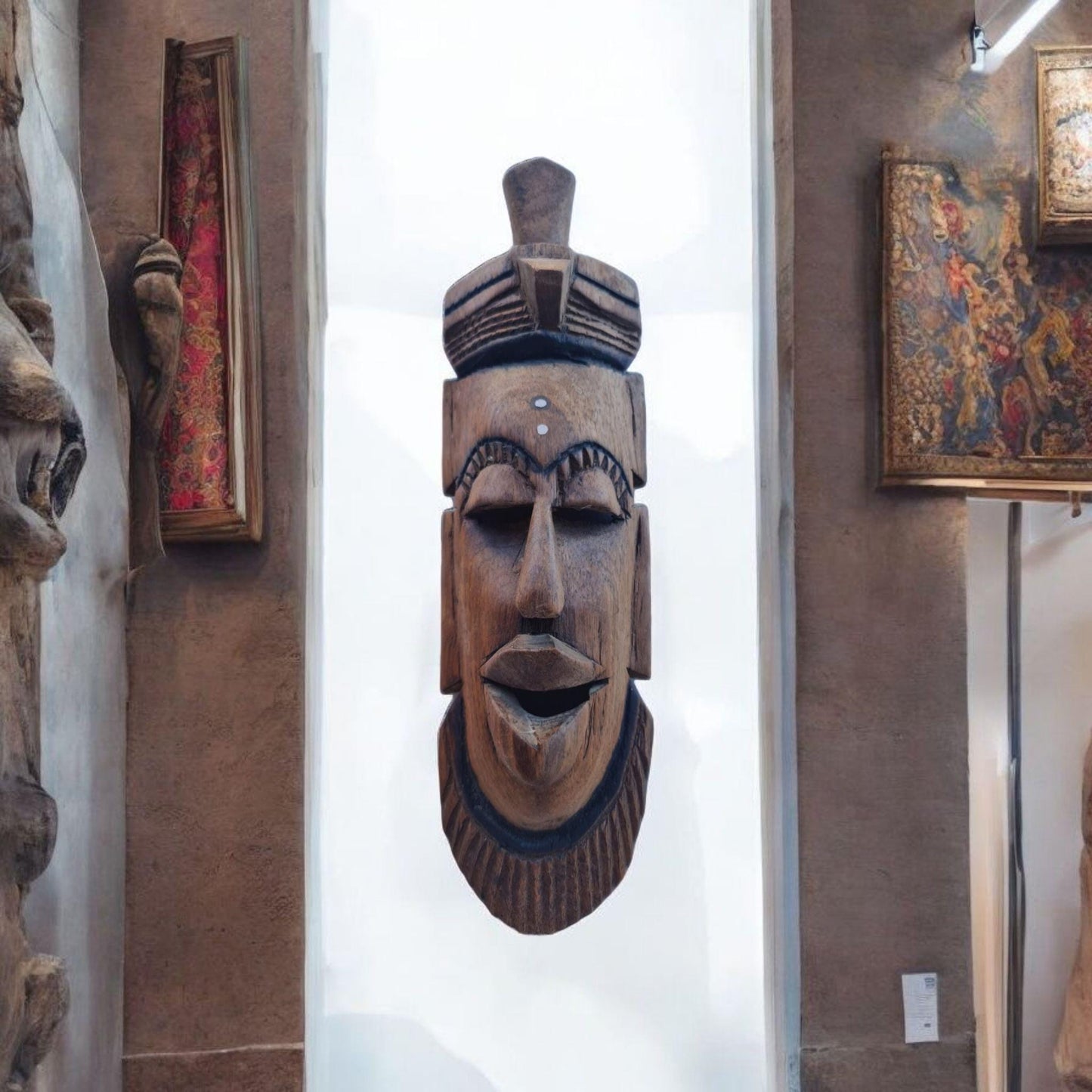 Máscara Africana Ref:438B ( arte africano) Galeria de arte - vodun