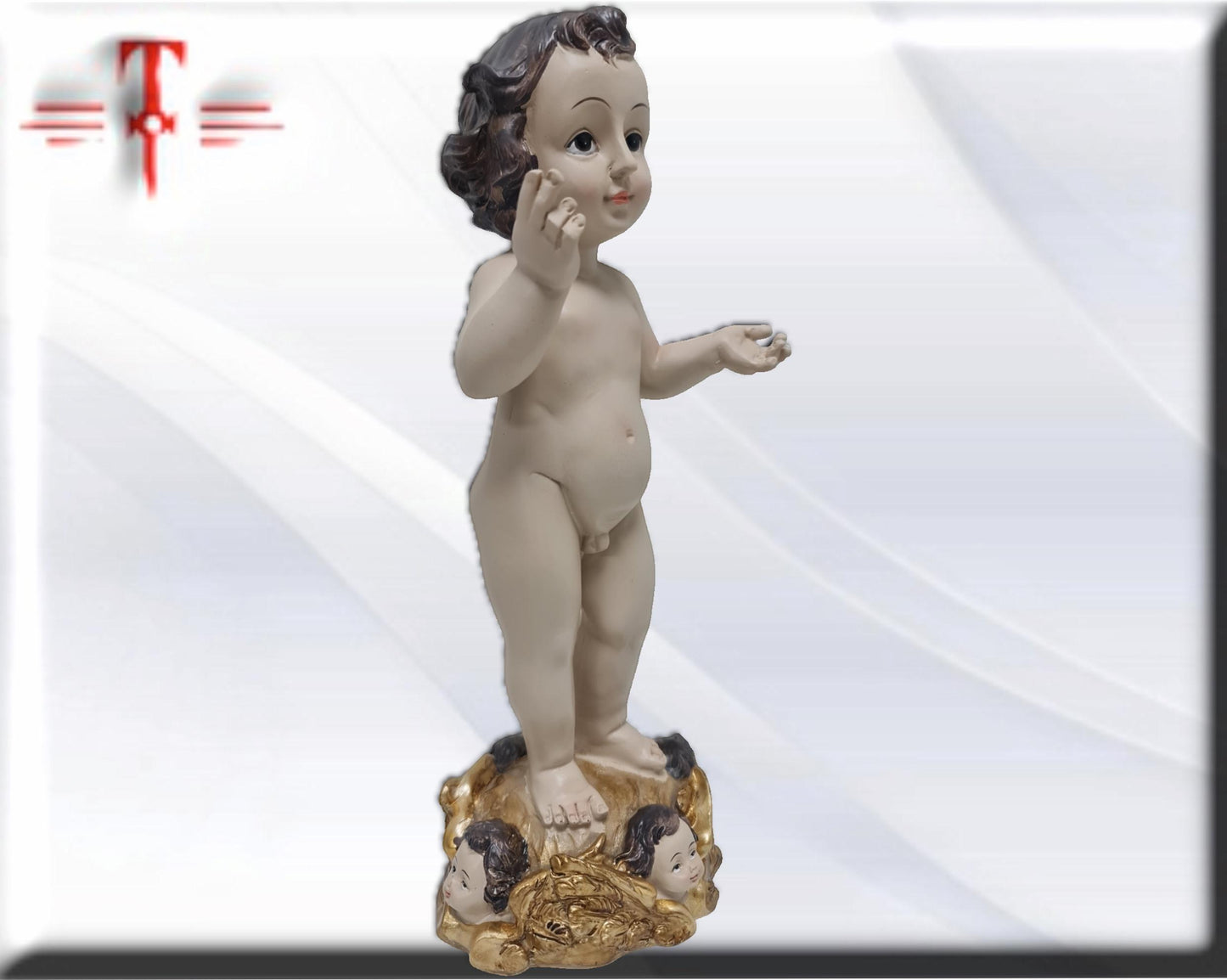 Niño Jesus con base de angeles , Santos y Vírgenes católicos , productos Religiosos