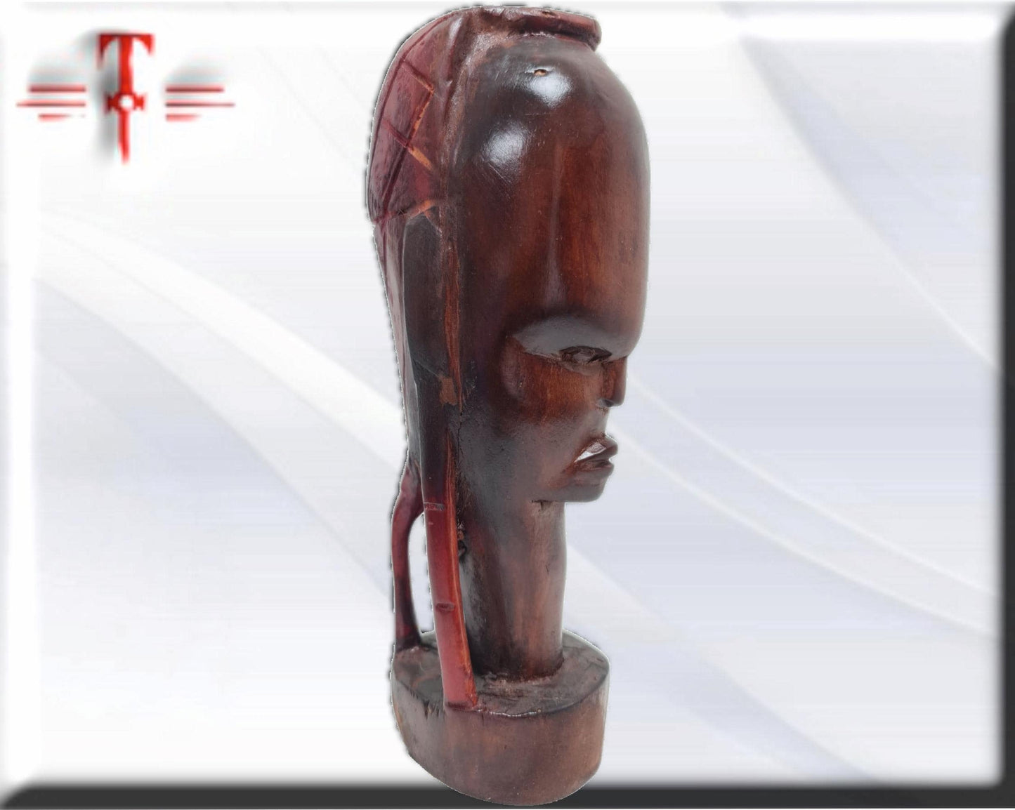 Busto guerrera africana , arte africano