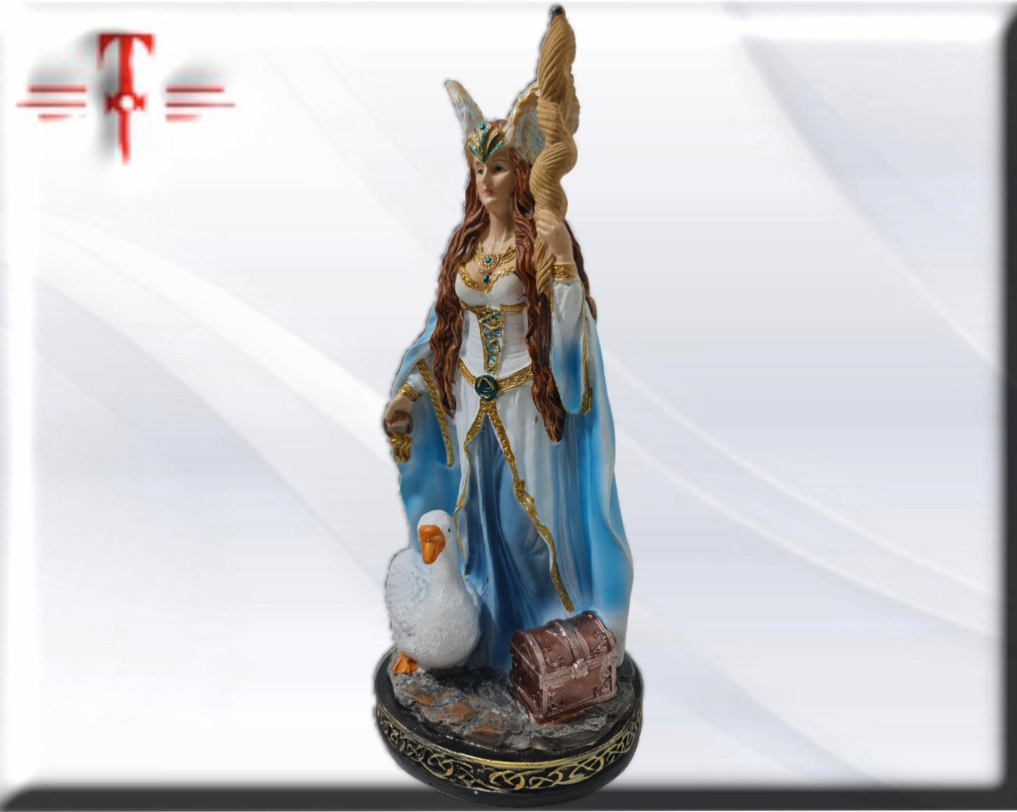 Estatua Diosa Frigg , dioses mitologicos , articulos esotéricos y religiosos , pintado a mano
