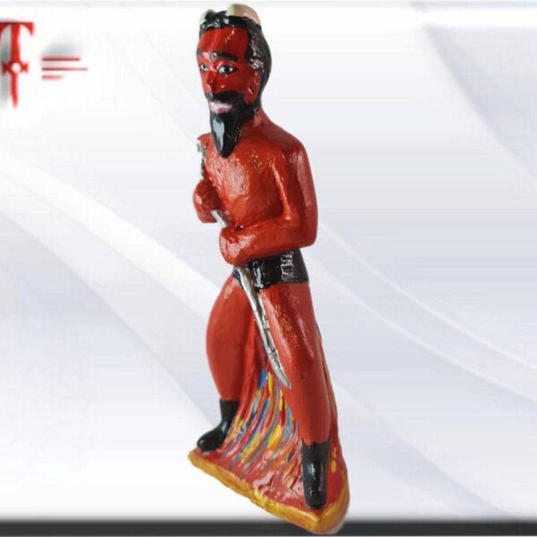 Figura Yeso Exú Lucifer , Candomble , kimbisa, Umbanda