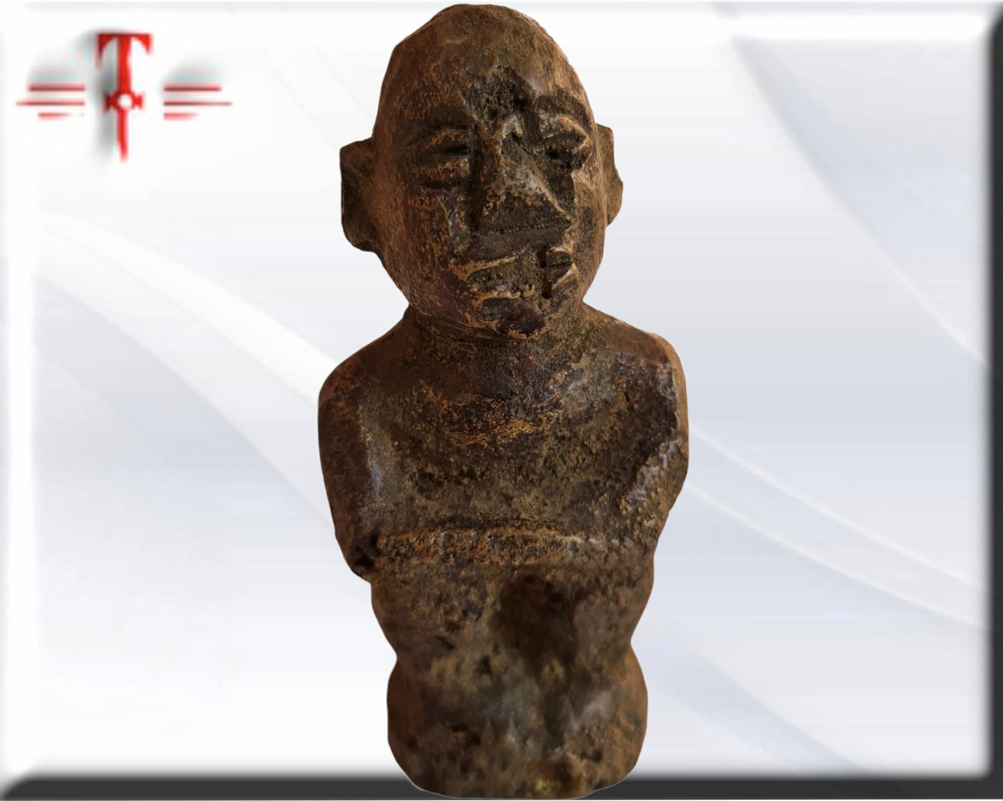 Antigua estatuilla de bronce de Benín Arte Africano , galeria de arte