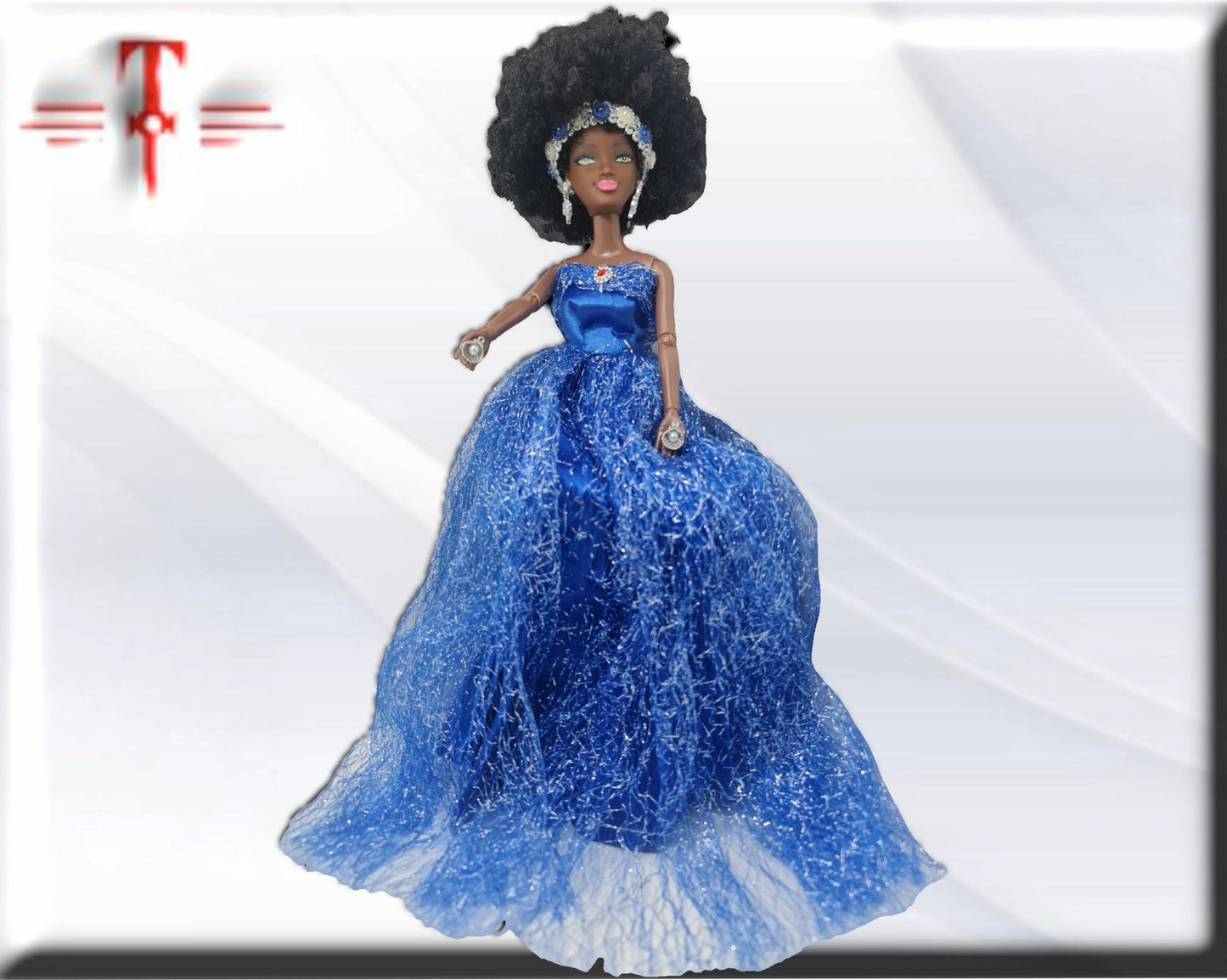 Muñeca Orisha Yemaya , Diosa del Mar , Deidad del Panteón Yoruba