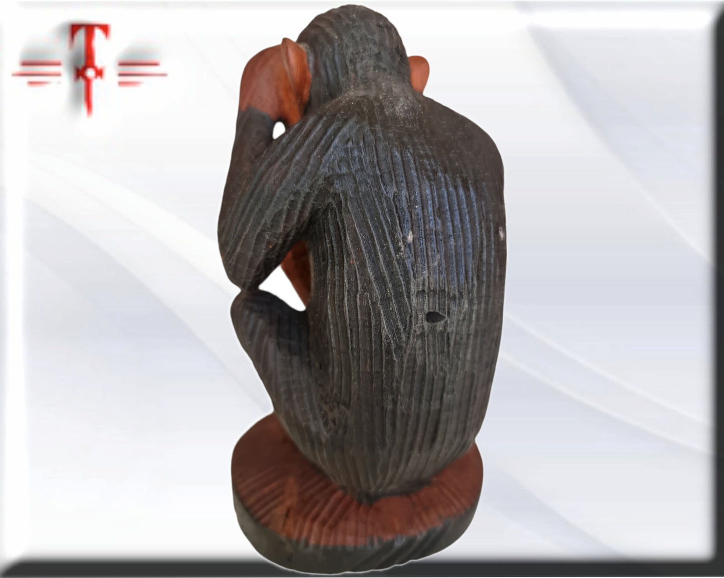 Estatuilla de Mono tallada a mano , arte africano , Galería de arte , antigüedad