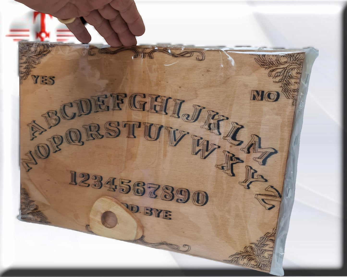 Tablero OUIJA madera , libros esotéricos , Ocultismo , parapsicología