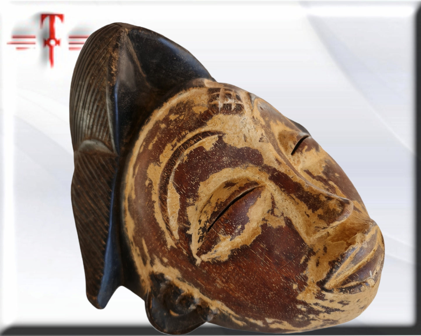 Máscara etnia Punu ( Gabon arte africano) Punu ethnic mask ( Gabon African art)