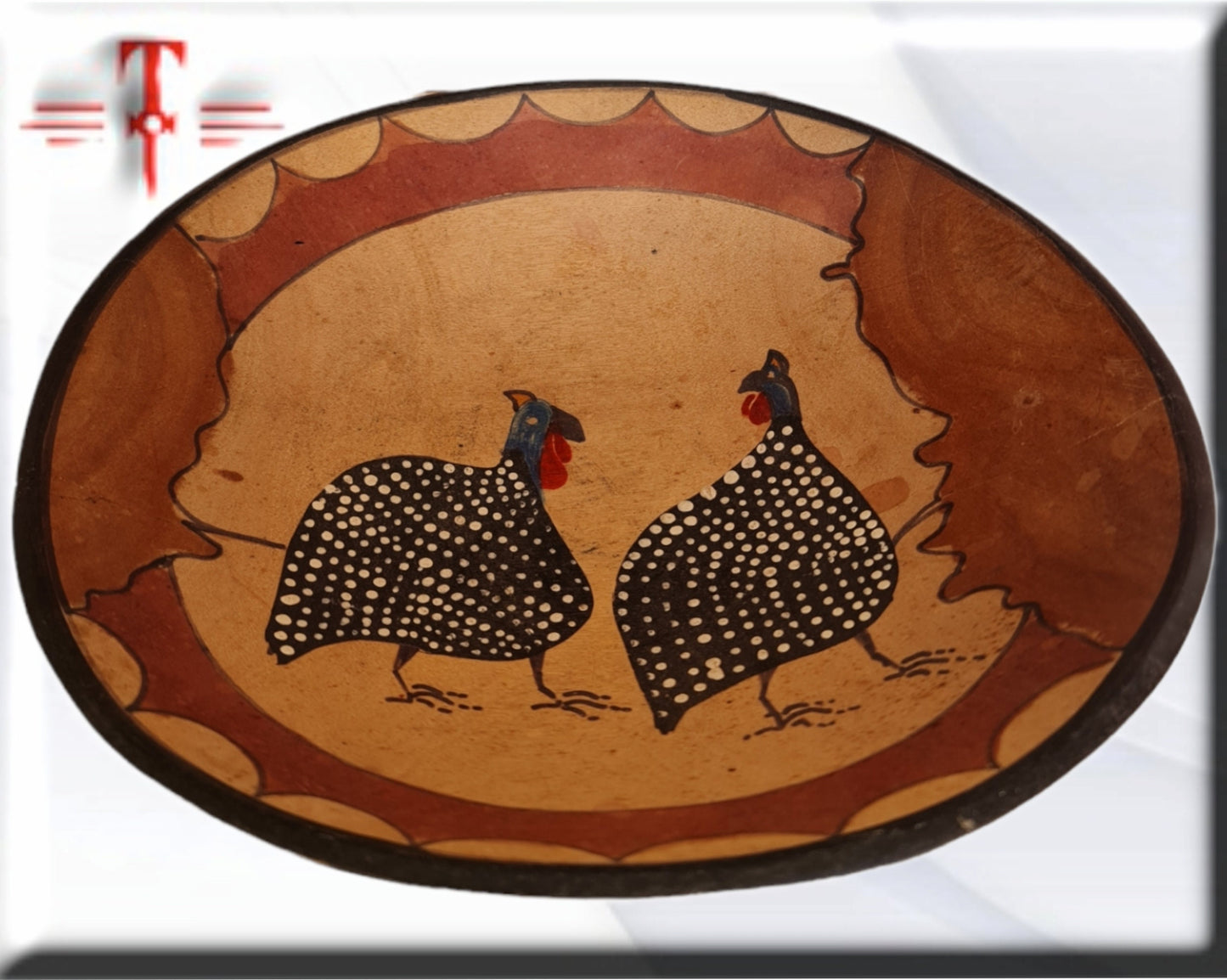 Plato Hondo con diseño guineos Arte africano , Galería de Arte , antigüedad , Artesanía africana