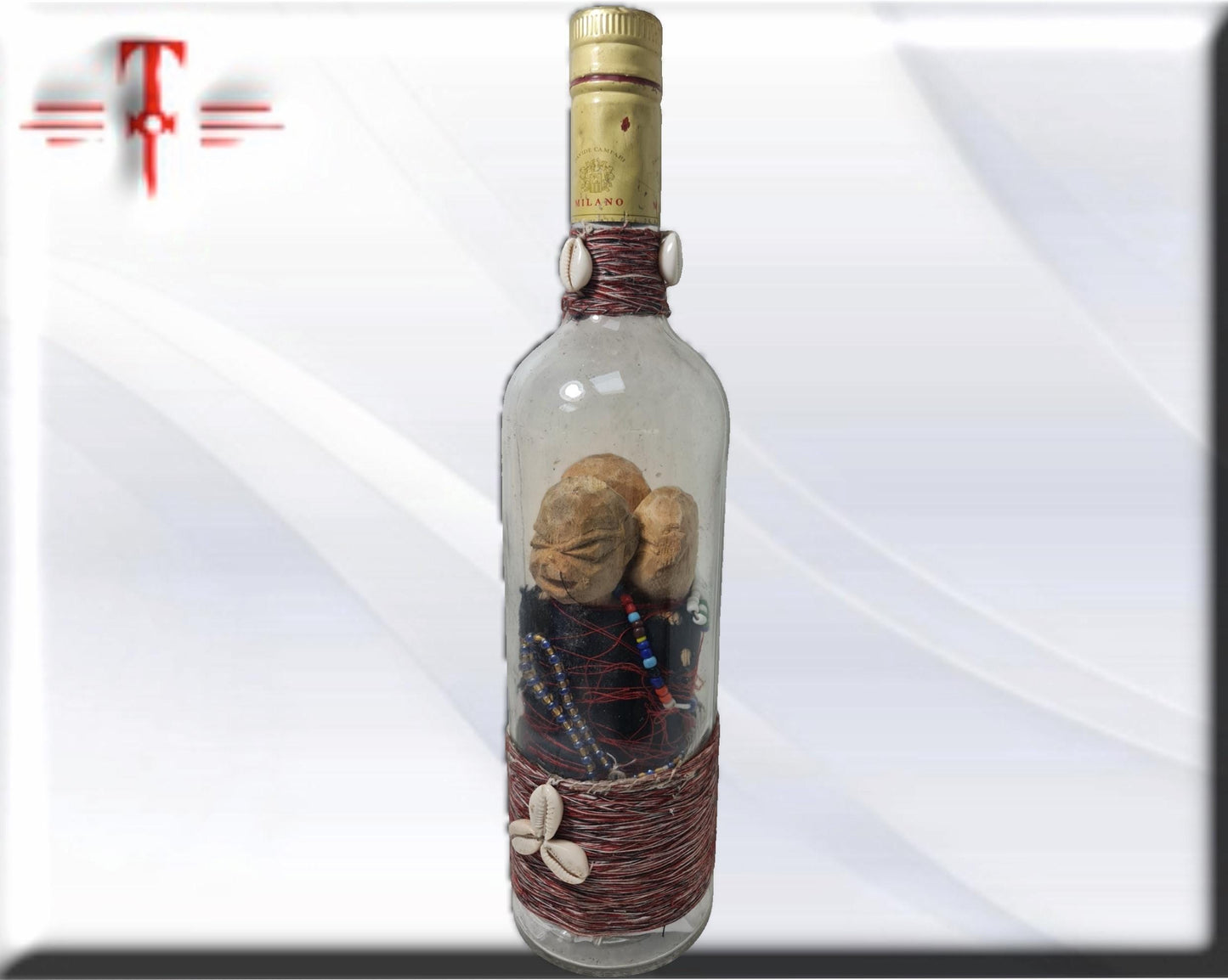 Botella Mágica Vodoun togbosu, proteccion brujeria y muertos , Fon , Yoruba, Santeria, Palo Mayombe .