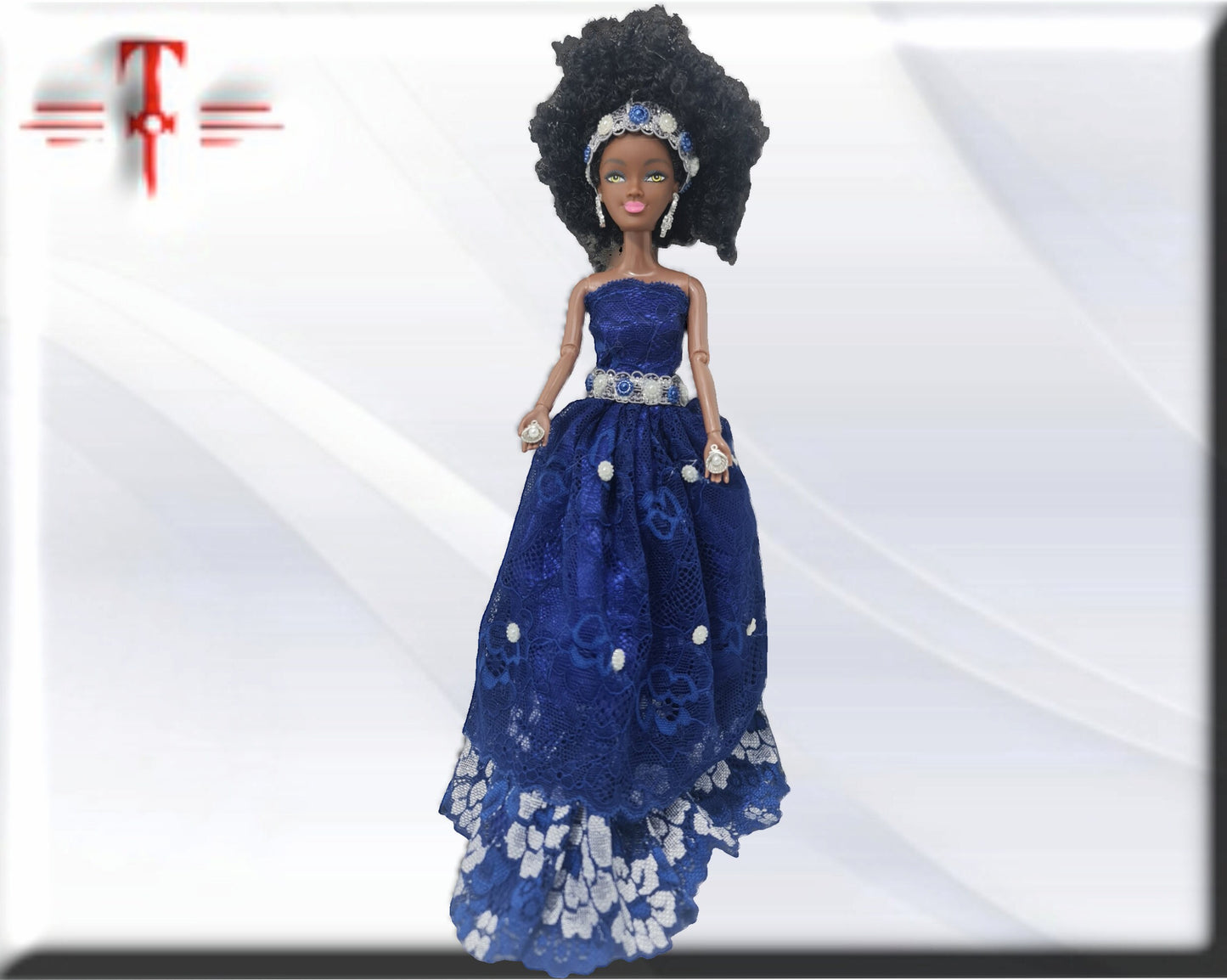 Muñeca Orisha Yemaya , Diosa del Mar , Deidad del Panteón Yoruba