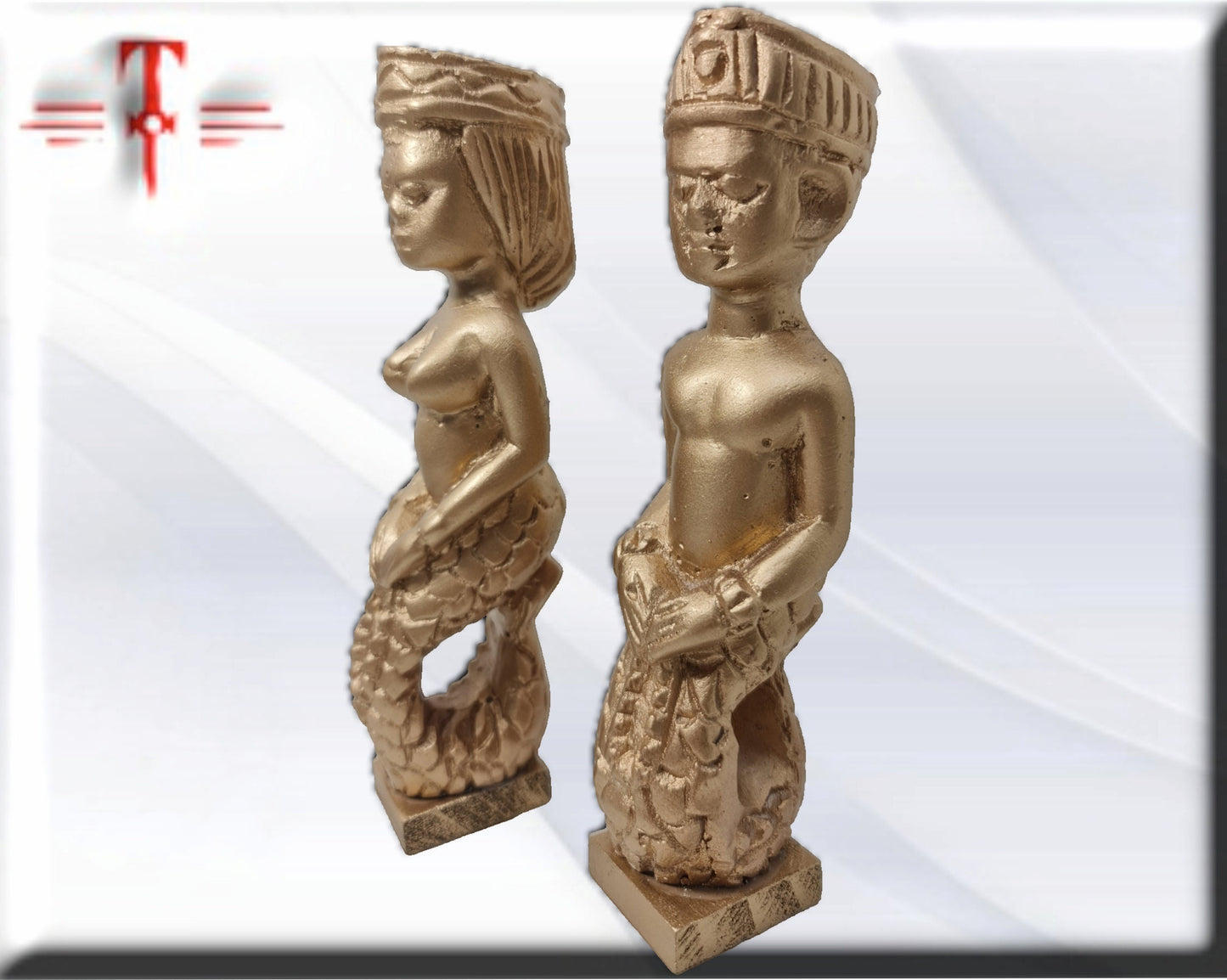 Estatuas Mami wata , diosa del Mar, Hombre y Mujer, Africa