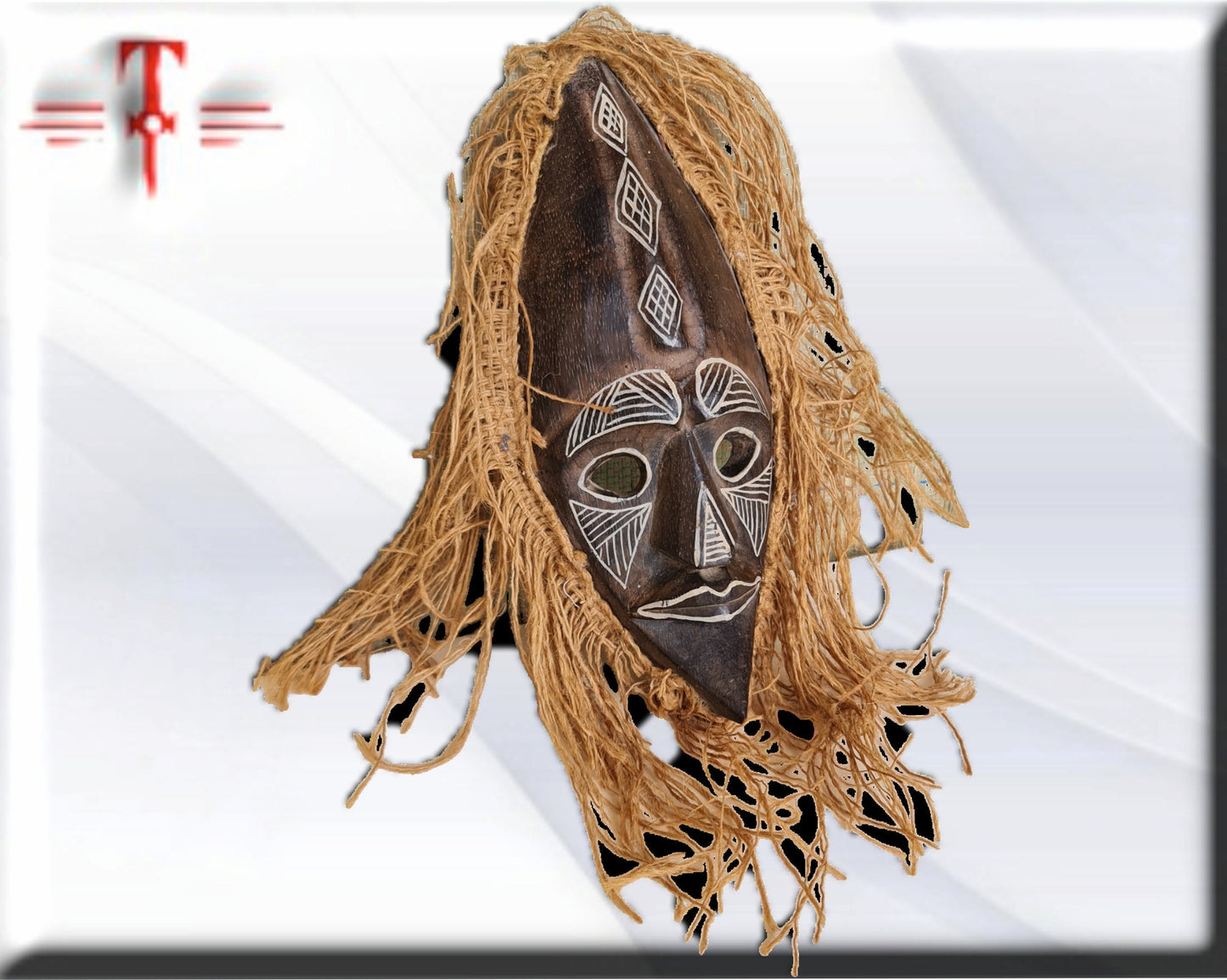 Máscara Salampusu Congo , arte Africano , Galería de arte ,