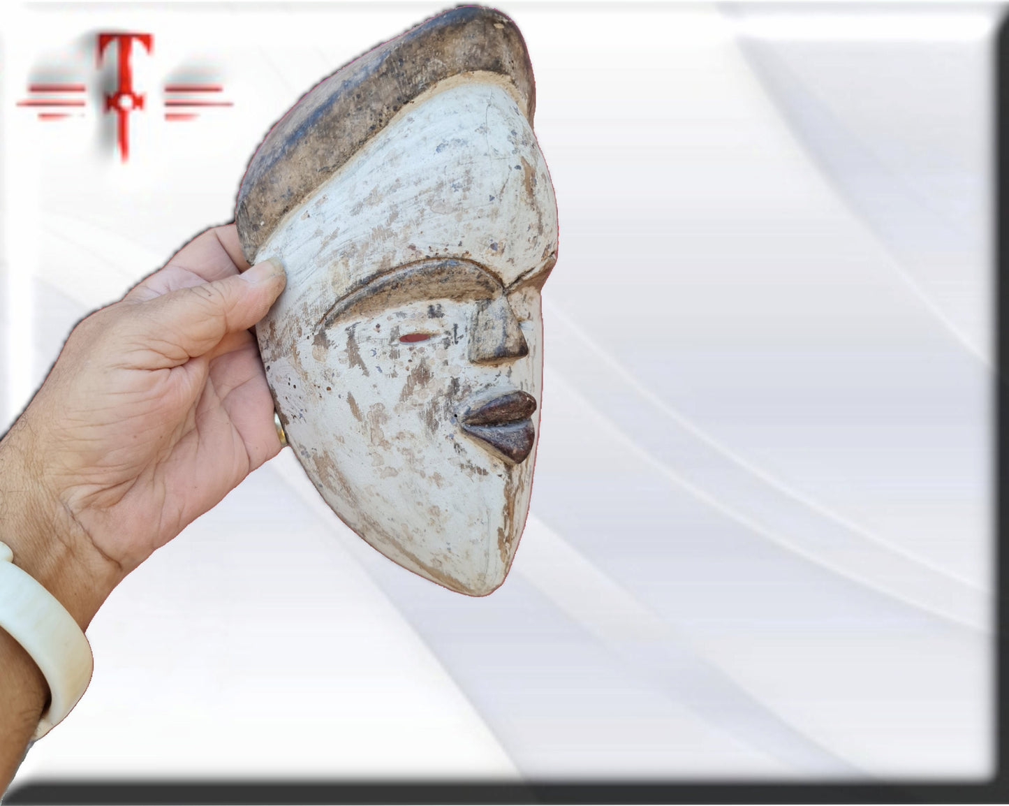 Máscara Galoa Gabon Galería arte , antigüedad , artesanías africanas