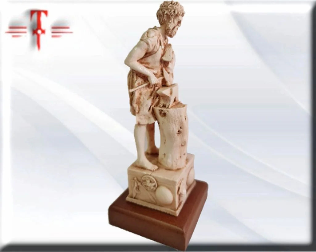 Statue des Gottes Dagda, mythologische Götter, esoterische und religiöse Gegenstände, handbemalt